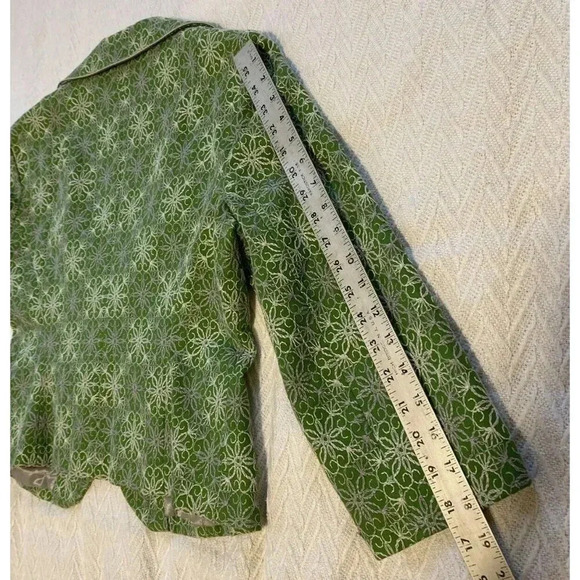 Nanette Lepore Green Floral Blazer - Picture 12 of 15